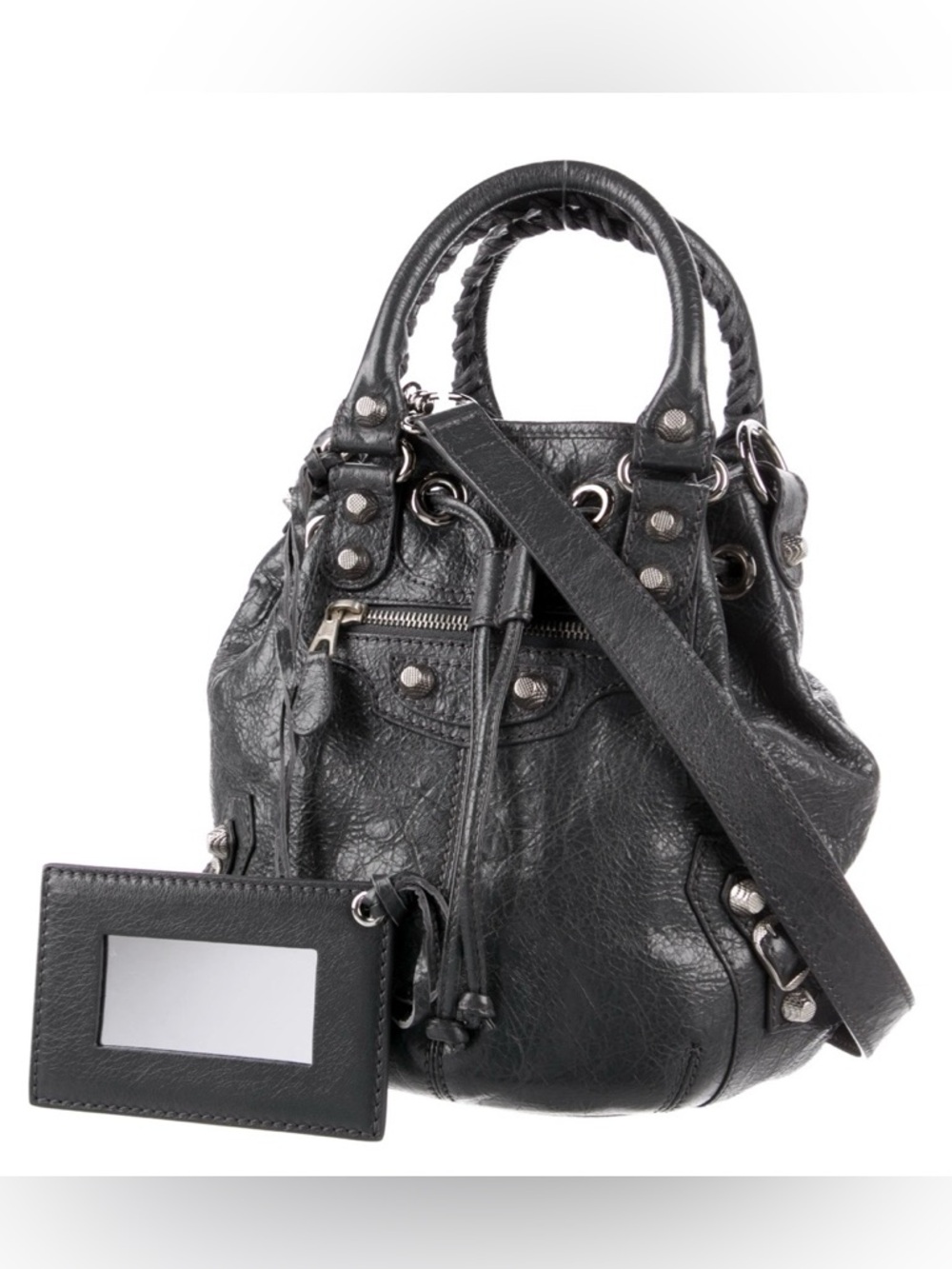 Balenciaga Motocross Giant 12 Mini Pompon Bag - Picture 3 of 5